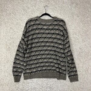 Vintage Consensus Sweater Mens Large Knit‎ Pullover Made USA 90s Retro Casual